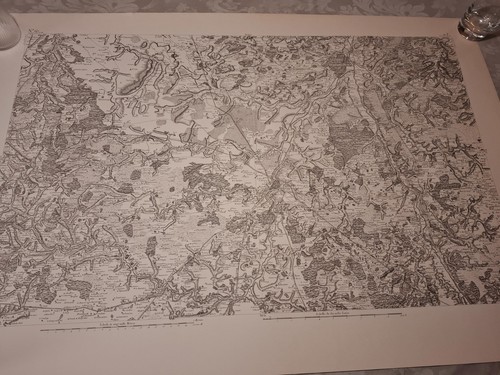 Grande carte ancienne région