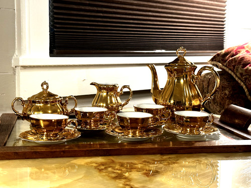 Vintage gold glazed bareuther - gold,