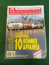 ECHAPPEMENT MAGAZINE MAI 1991 205 RALLYE CLIO 16 S MAZDA 323 GT HONDA CRX LOTUS