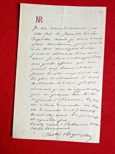 Cu19 lettre autographe - cu19-lettre,