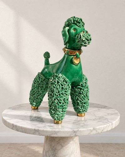 Grand caniche ceramique - en,