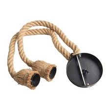 Lustre rustique corde chanvre