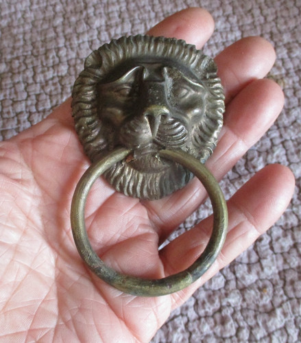 Ancienne tête lion en - ancienne,