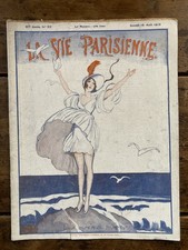 La Vie Parisienne 1919#33   "Les Oiseaux Blancs"- Barbier-Millière - Curiosa...