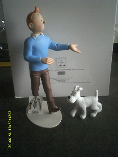 Figurine resine tintin - resine, et