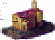 CUIT Ceramic Building Construction Kit, Santa Cecilia Church (1:80)