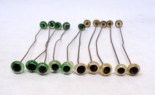 Lot 10 paires yeux en sulfure