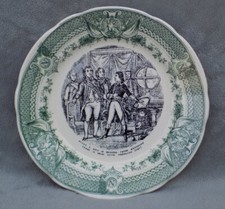 OLD SARREGUEMINES DIGOIN NAPOLEON EARTHENWARE PLATE 1797