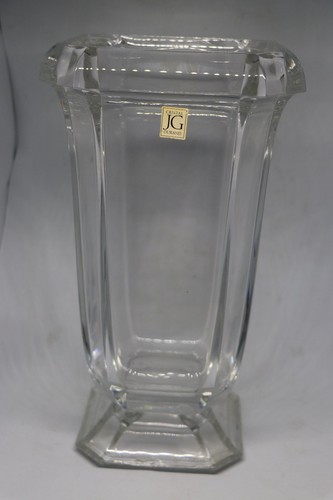 Grand vase cristal moulé - en,