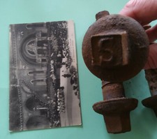 3 VIS DE TRAVERSES DE CHEMIN DE FER RAILS TRAIN  VINTAGE DECO SNCF - CHAMPIGNON