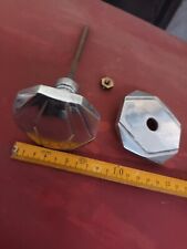 Poignée  porte haussmannienne  Art DECO  aluminium poli  stock 