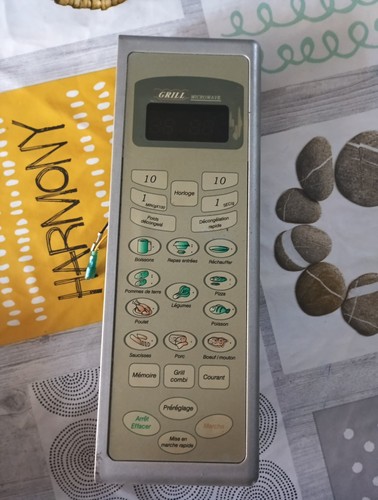 Panneau commande micro onde - commande,