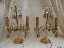 PAIRE DE GIRANDOLES EN BRONZE