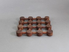 RICHARD NISSEN teak trivet, Vintage 1960s, Dining table decor, Danish modern