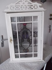 Armoire à pharmacie ancienne en bois ART DECO shabby chic