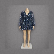 Robe femme NA-KD fleurie bleu