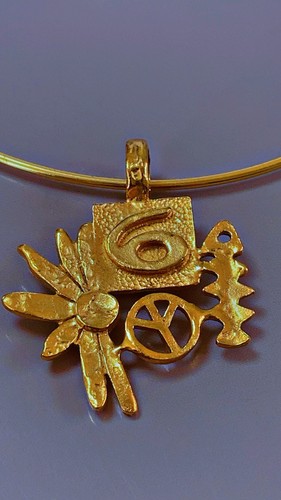 Vintage pendentif biche - biche, de