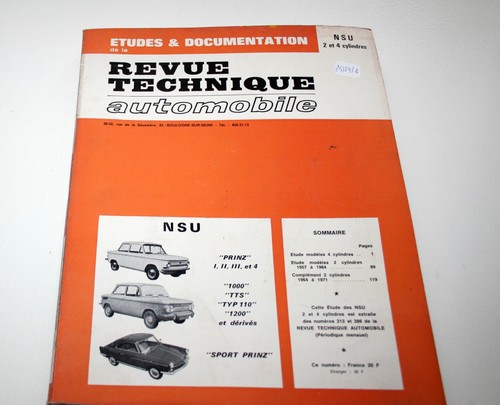 Revue technique nsu 4 - revue,