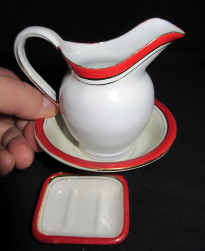 Ancien tole emaillee ensemble - ancien,