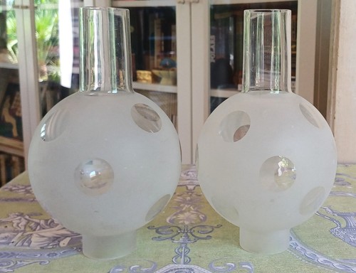 Paire anciens globes pour - anciens,
