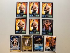 LOT 10 CARTES RAW TOPPS SLAM