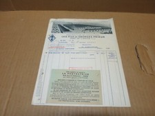 Manufacture de shoes invoice Fils Georges Prieur PONT DE L'ARCHE (27) 1938