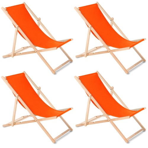 Lot transats orange - 4,