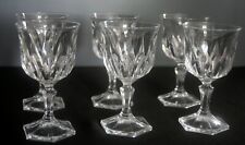 6 d'Arques crystal water glasses Chaumont model H 15.8 cm