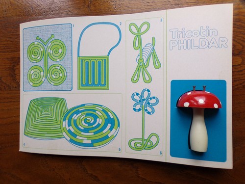 Antique mushroom knitting - mushroom,