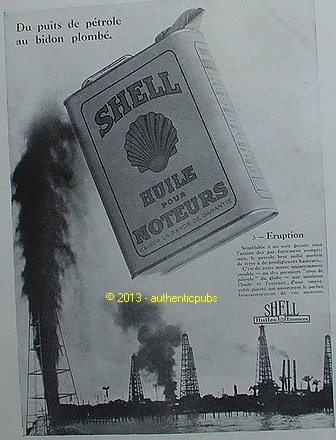 Publicite shell huile - huile, essence