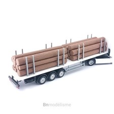 HO Lot Bois en Grumes, 1/87 H0 Chargement Modélisme Tronc d'Arbre Train Camion