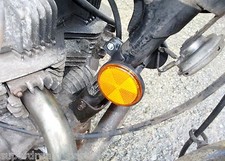 HONDA SUPERDREAM CB250N CB400N - #NEW# REPLACEMENT REFLECTOR & CABLE CLAMP
