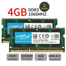 8Go 2x 4Go DDR3 1066MHz