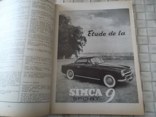 Revue technique simca sport - technique,