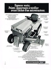 1970 MOTORCYCLE STANDARD ADVERTISEMENT Microtractor