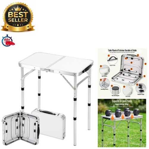Table camping pliante - table, de