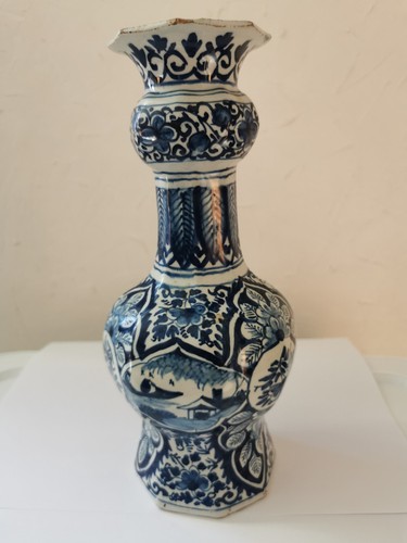 Vase gourde delft 18ème - 18ème,