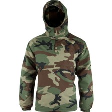 COMBAT HOMMES ANORAK HOODED COUPE-VENT VESTE MILITAIRE AVEC MOLLETON NOUS WOODLA