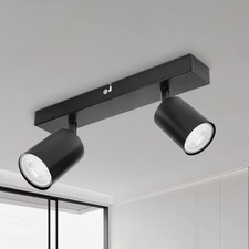 Rampe Spots et Rails de Spots Spots de Plafond Double GU10 Orientable Moderne...