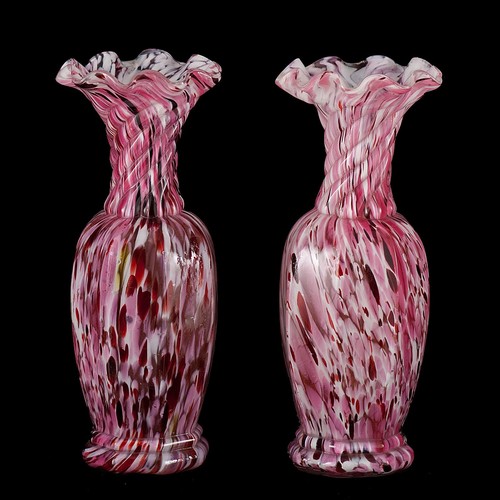 Paire vases clichy verre - paire,