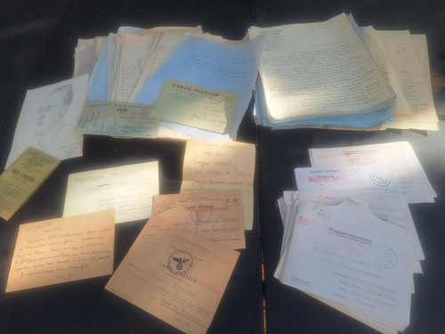 Lettres artillerie du - lt, d'artillerie