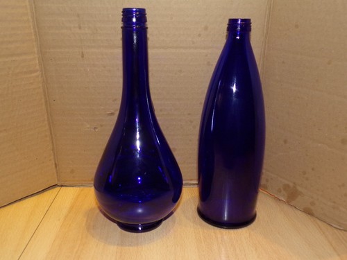 Lot bouteilles bleu - 2,