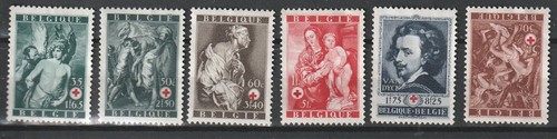 Timbres belgique 1944 - timbres, (jd497)-1944-