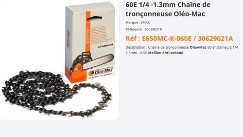Chaînes tronçonneuse - 2,