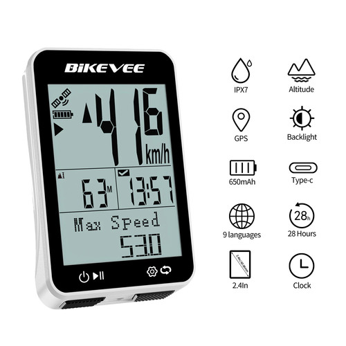 Compteur gps vélo - gps, fil