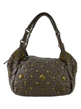 Sac hobo en cuir clouté DKNY