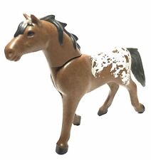 Playmobil * STABLE * Brown Appaloosa Horse Black Mane 5223 6931 9376