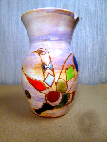 Vase oiseau art abstrait - art,