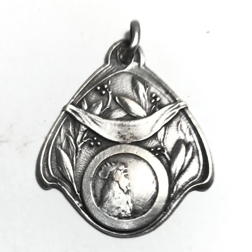 Art nouveau grand pendentif - art,