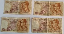 Billets Belgique lot de 4x50